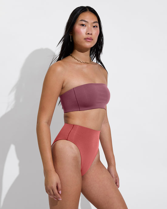 Tubular Top - Desert Plum + Hi Hi Bottom - Camp (Size S)