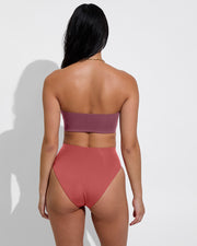 Tubular Top - Desert Plum + Hi Hi Bottom - Camp (Size S)
