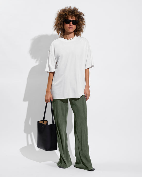Swell Oversized Tee - Coconut + Journey Pant - Agave (Size S)