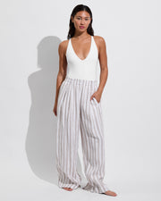 Weekender Suit - Coconut + Coastal Pant - Beach/Coconut (Size S)