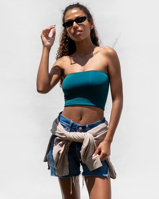 Tubular Crop Top - Deep End (Size S)