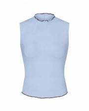 Rays Sleeveless Top *Long *Wavy - Blue Skies / Jam