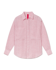 Getaway Button Down - Coastal Stripe: Sweet Chili Heat / Coconut