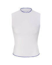 Rays Sleeveless Top *Long *Wavy - Coconut / First Place