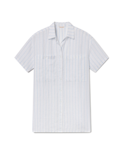 Getaway Mini Dress - Daybreak Stripe: Blue Skies / Coconut