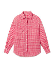 Getaway Button Down - Gingham: Sweet Chili Heat / Coconut