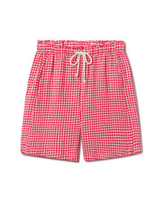 Getaway Short 9" - Gingham: Sweet Chili Heat / Coconut