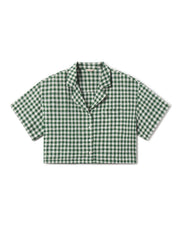 Leisure Shirt - Gingham: Tropics / Coconut