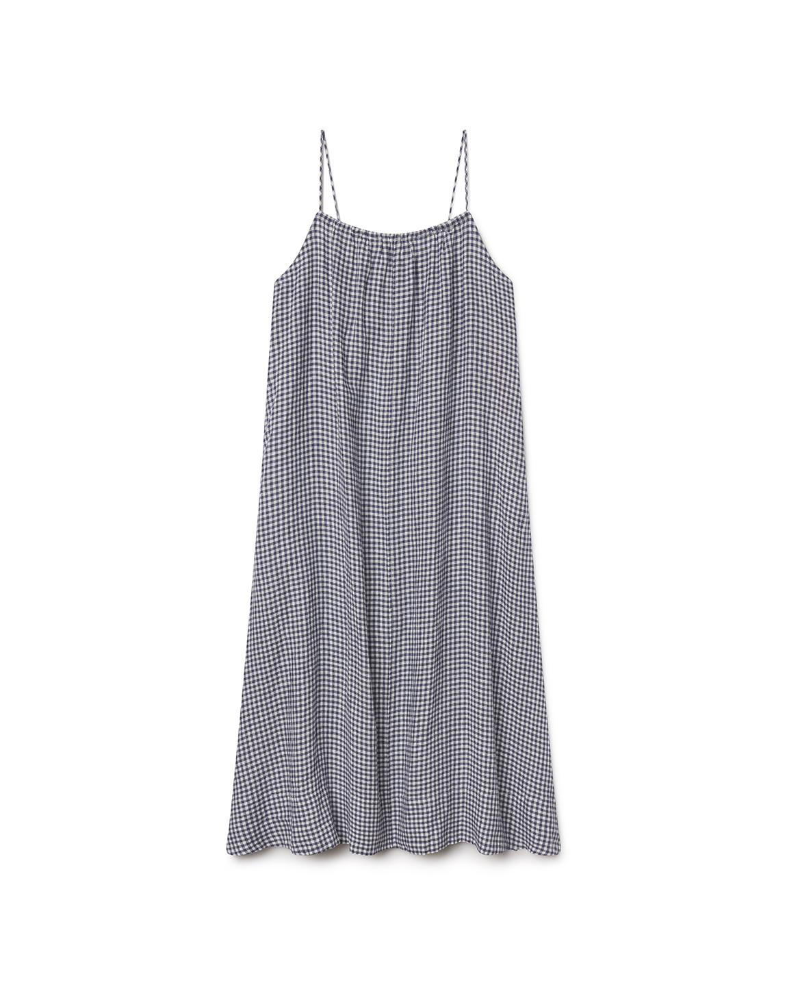 Leisure Maxi Dress - Gingham: Varsity / Coconut