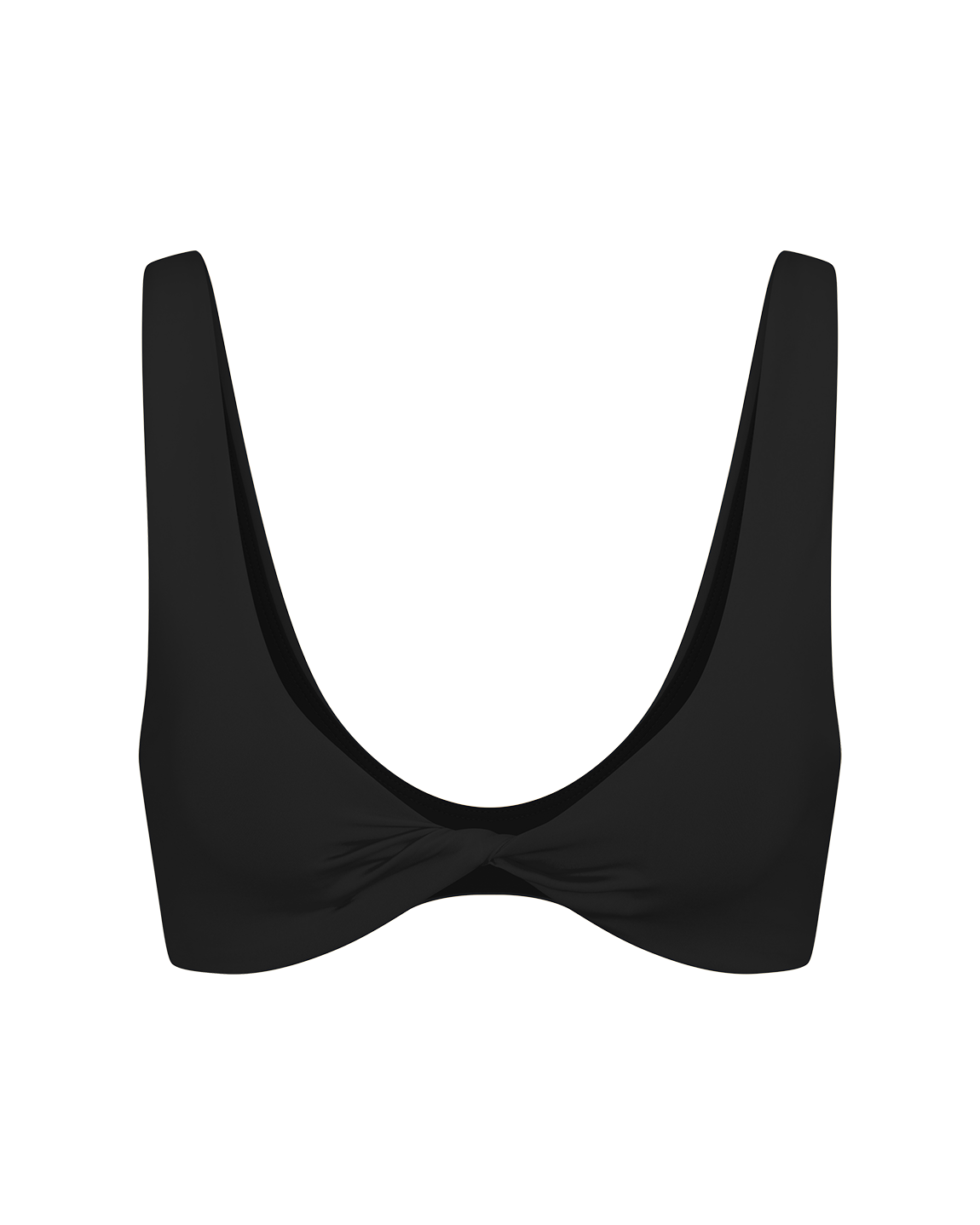 Twisted Plunge Top - Jet