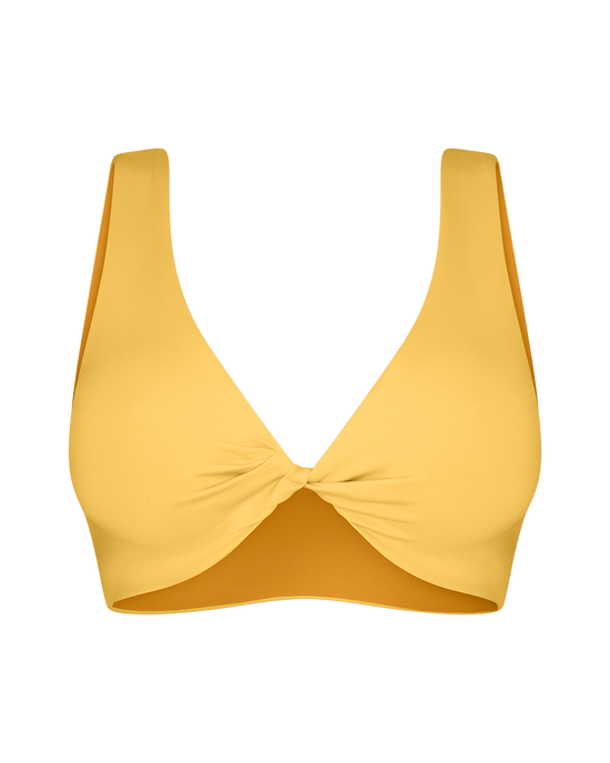 Twisted Plunge Top D - Mango