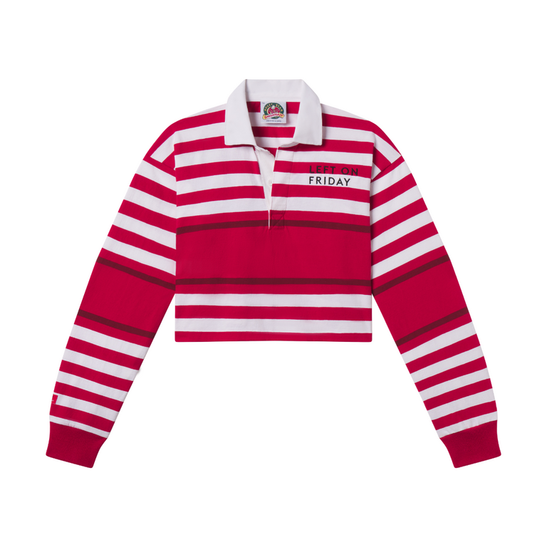 League Shirt CroppedRed / White Multi Stripe