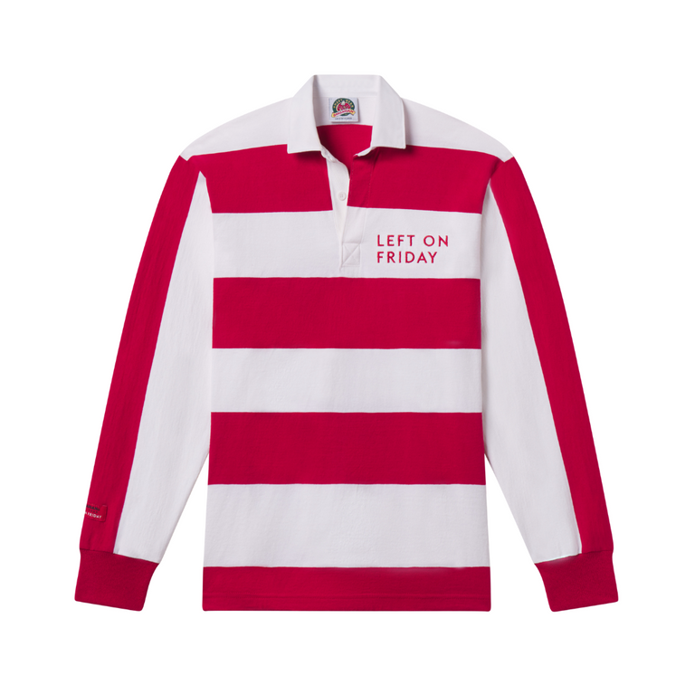 League ShirtRed / White Stripe