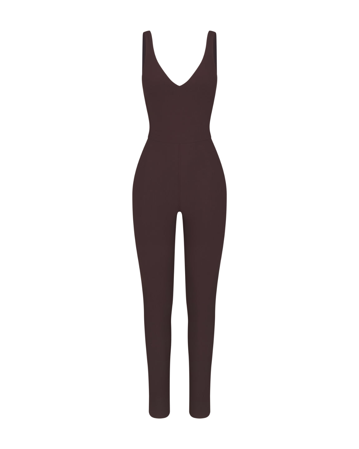 Plunge Playsuit 27" Rib - Cold Brew