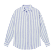Getaway Button Down - Beach Stripe: Riptide / Coconut