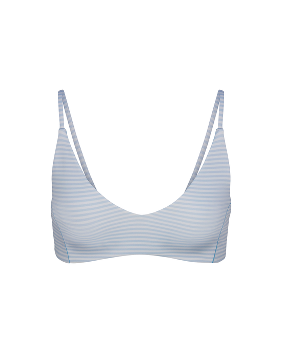 Sunday Top - Splash Stripe Blue Skies / Coconut (Size S)