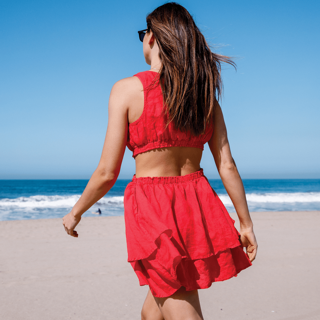 Getaway Dress - Flame - Size S