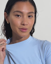 Rays Short Sleeve Top - Blue Skies
