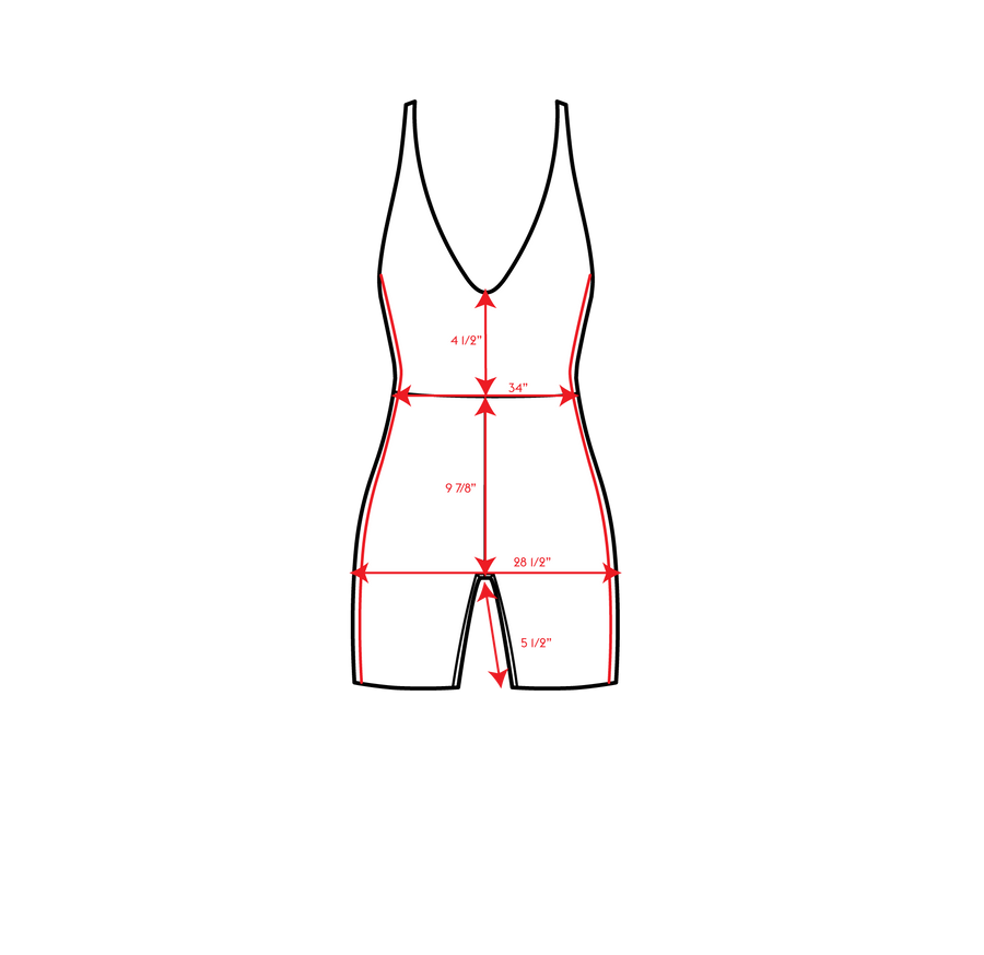 Weekender Playsuit 5" Measurements